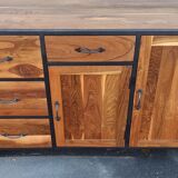 Wood and metal sideboard