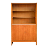 Golden oak bookcase 60s