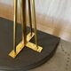Brass & glass shelf