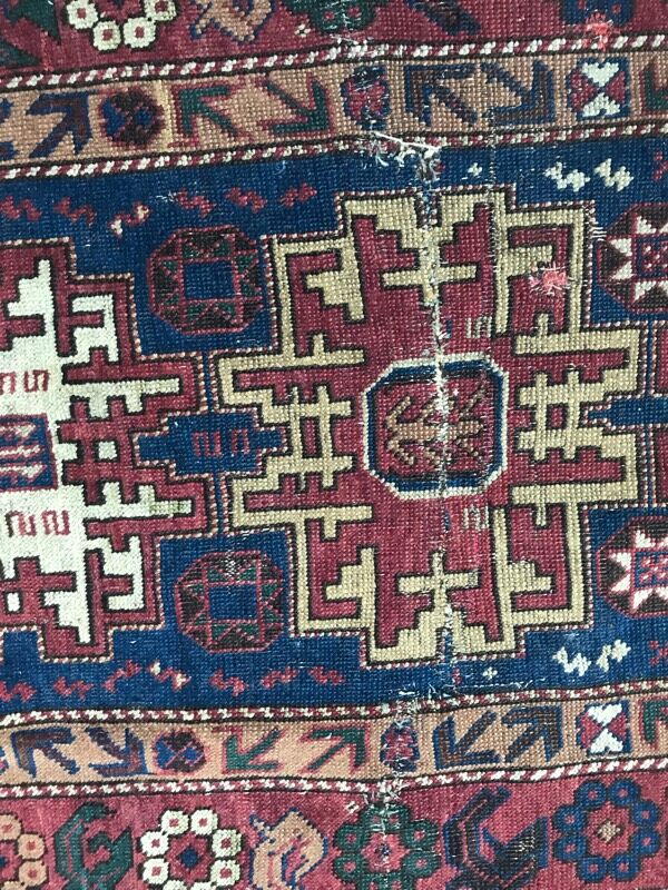Carpet old chirwan Caucasus  77 x 120 cm
