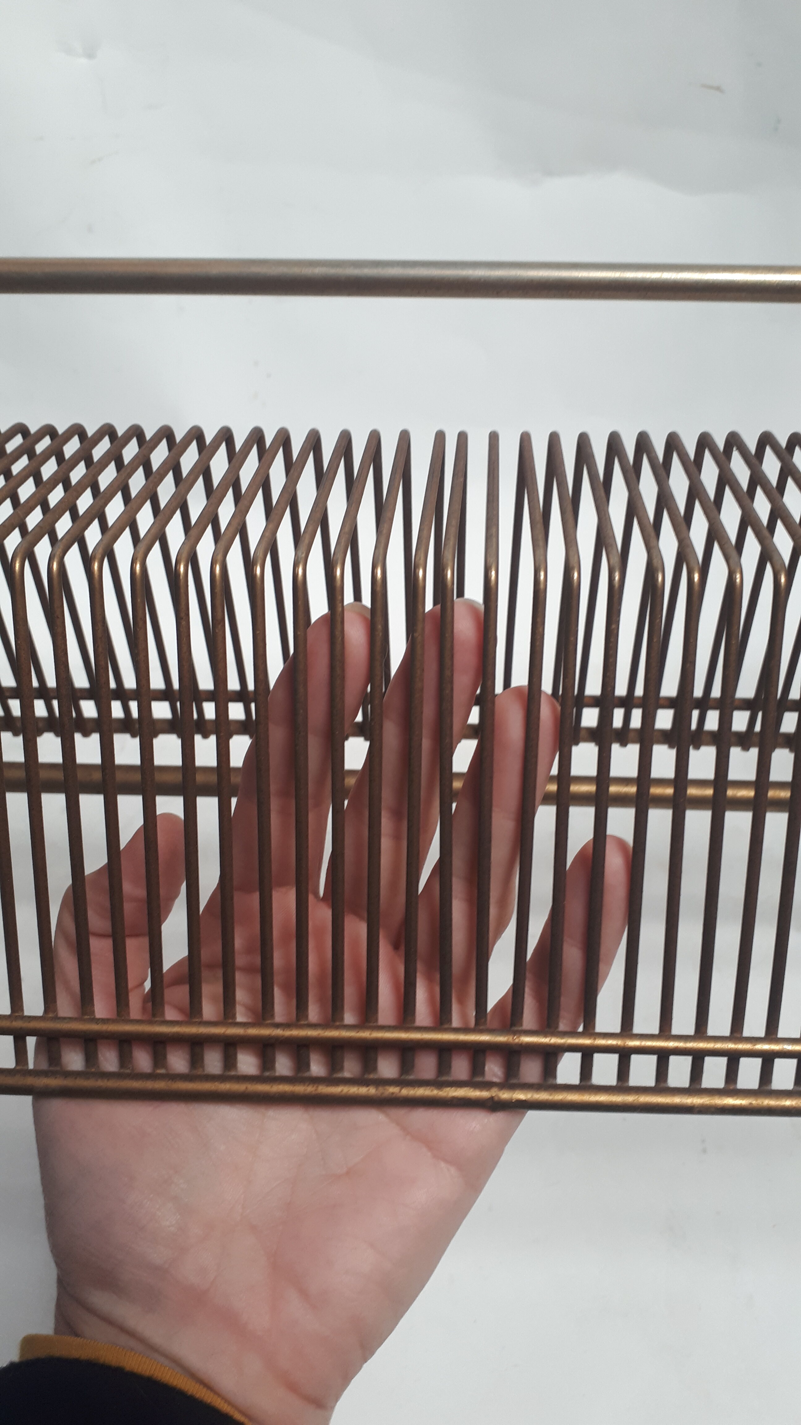 vintage coffee table 1950 1960 glass and metal storage