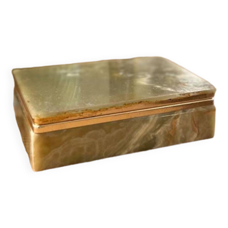 Green onyx box