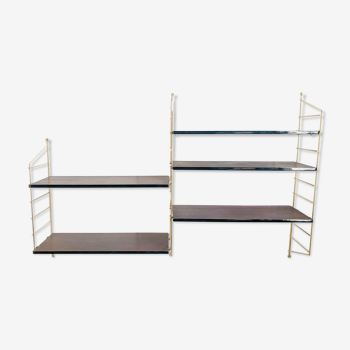 Double system of modular shelves