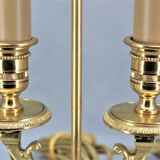 Louis XVI style gilded bronze bouilotte lamp