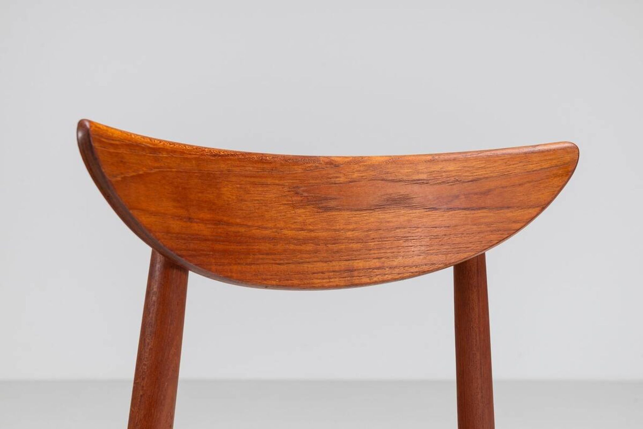Harry Ostergaard set of eight dining chairs in teak Randers Denmark 1960