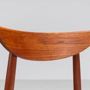 Harry Ostergaard set of eight dining chairs in teak Randers Denmark 1960
