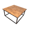 Indus metal and wood style coffee table