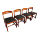 4 chaises de salle à manger style danoises