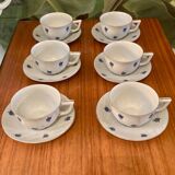 Service à café rétro Tchécoslovaquie céladon