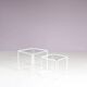 1960s pair of “Isocele” side tables by Max Sauze, France