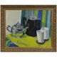 Original Mid‑Century Swedish Oil on Canvas – “Västerås / Gamleby” by Ann‑Ma