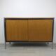 Sideboard storage modernist design 70s vintage oak metal