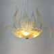 1950's Barovier & Toso Murano Glass and Brass Chandelier