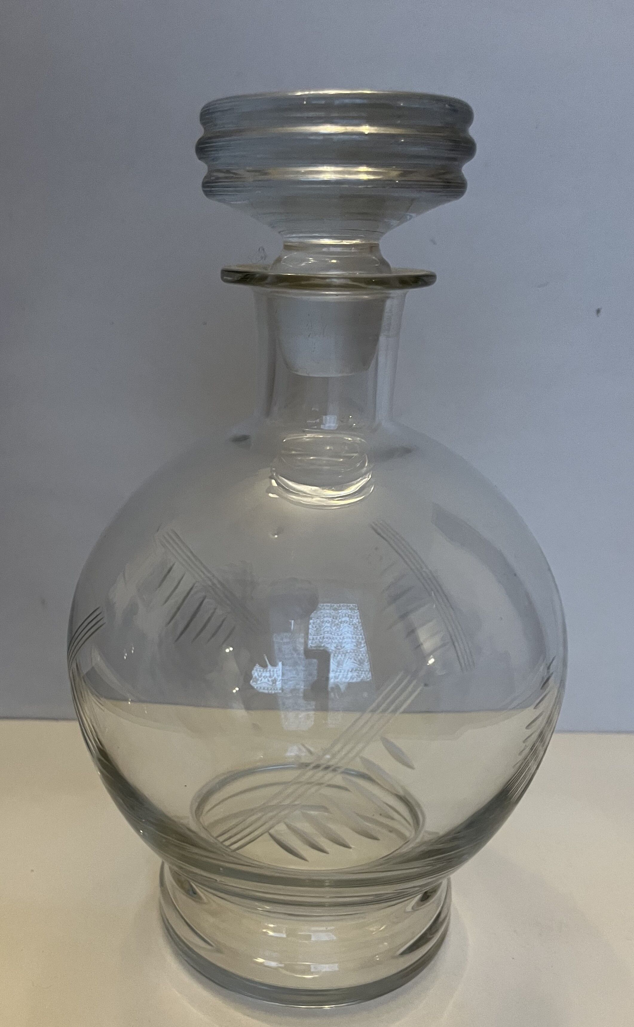 Glass ball decanter