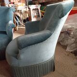 Pair of blue toad chairs