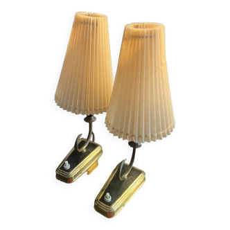 Paire de lampes année 50