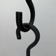 Mid-century metal and glass pendant light from the 1960s.