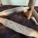 Round stool with pencil legs