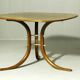 Table d'appoint en bois cintré, Allemagne, années 1950