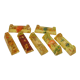 Set of 7 old knife rests 1970s resin inlays