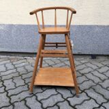 Chaise haute vintage bébé