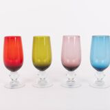 Set of 4 vintage glasses from Andrea Fontebasso, Italy 1980’s