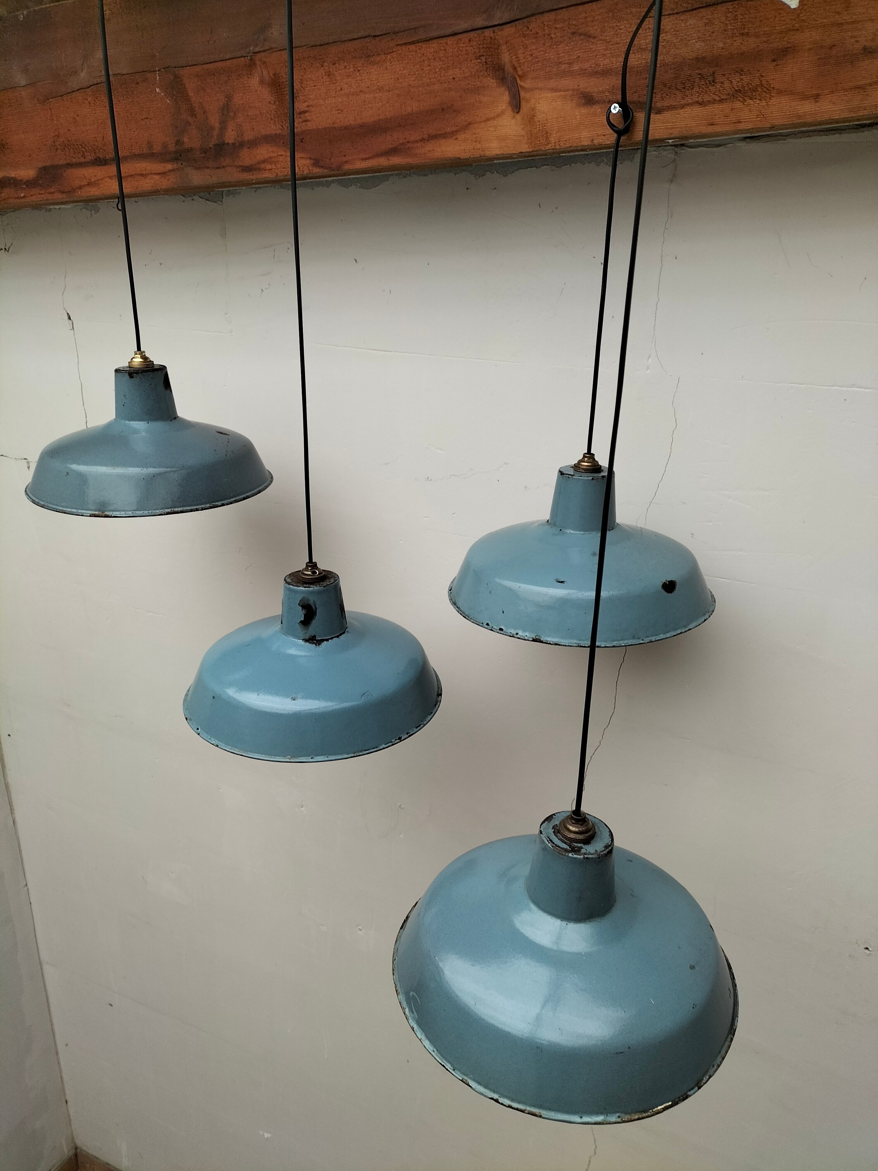 Series of antique lamps