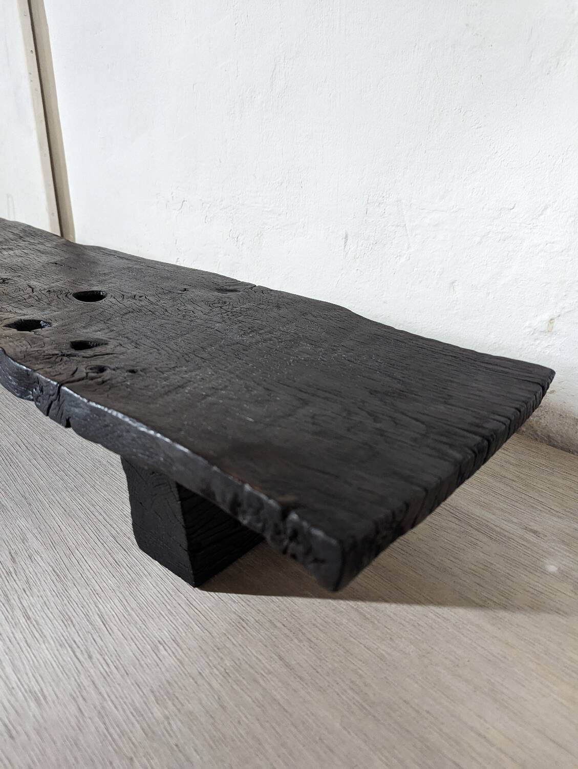Table basse chêne brûlé