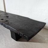 Table basse chêne brûlé