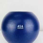 Blue ceramic round vase Asa West Germany, vintage