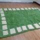 Beni Ourain style rug - Green Moroccan rug made of hand-woven wool - 250 x 154