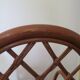 Vintage lot of 2 woven bamboo rattan armchairs - Curved wood - 1980s