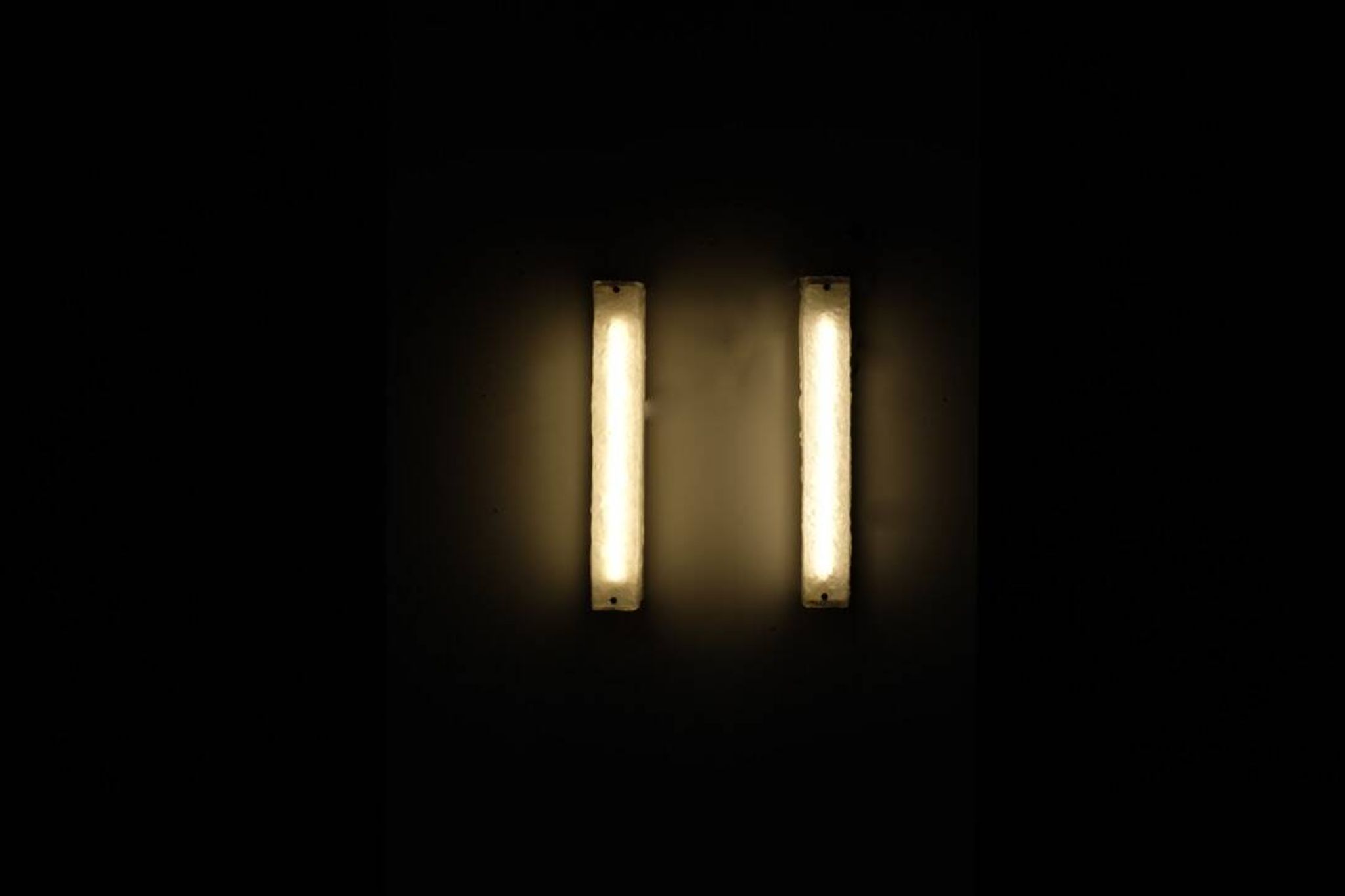 Large pair of Murano glass wall sconces, Italy 1970s. Vintage