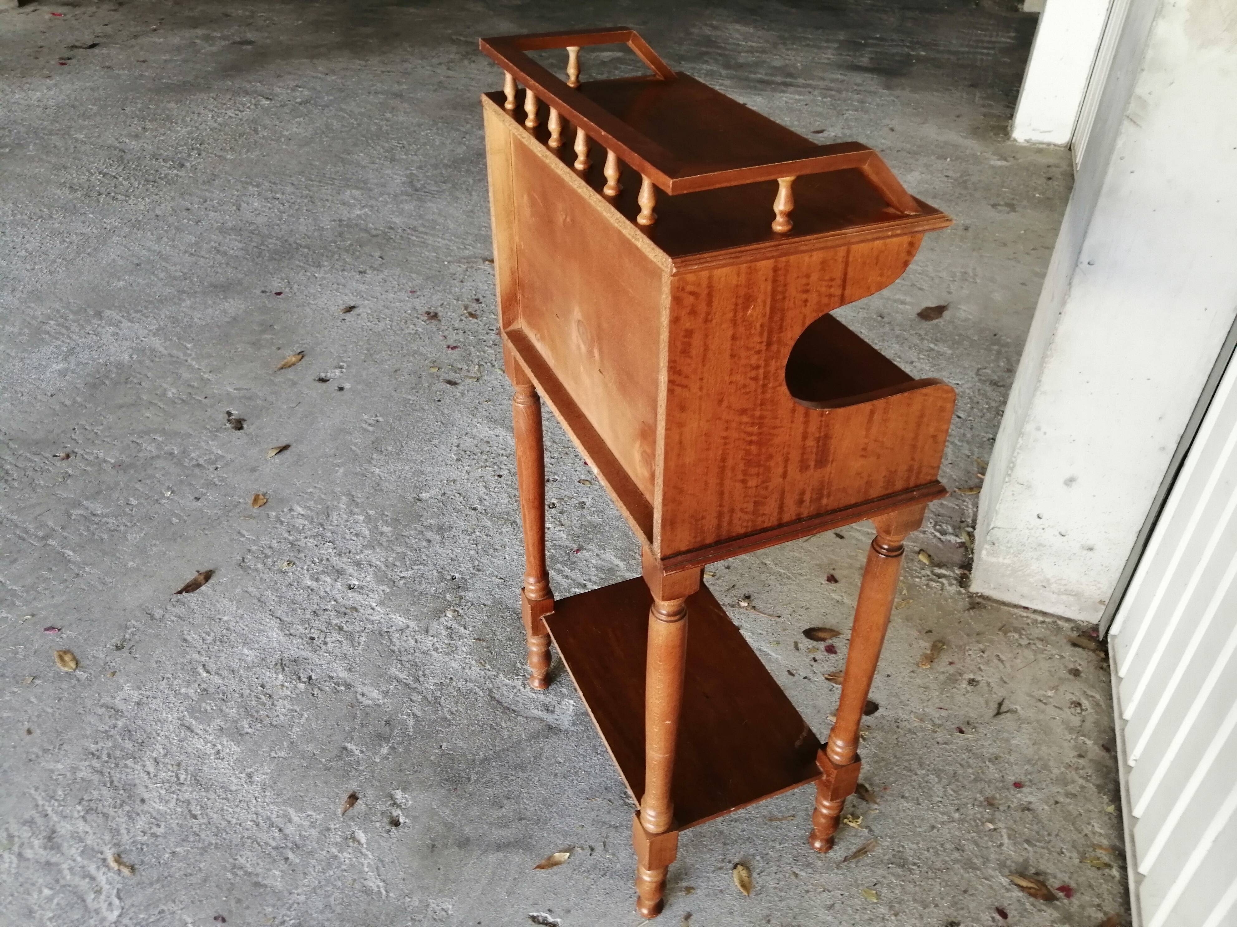 Small secretary, vintage wooden phone table