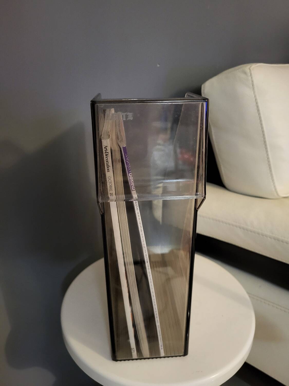 Vintage Leitz plexiglass magazine rack