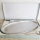 Vintage stainless steel fish dish, Guy Degrenne , with cutlery