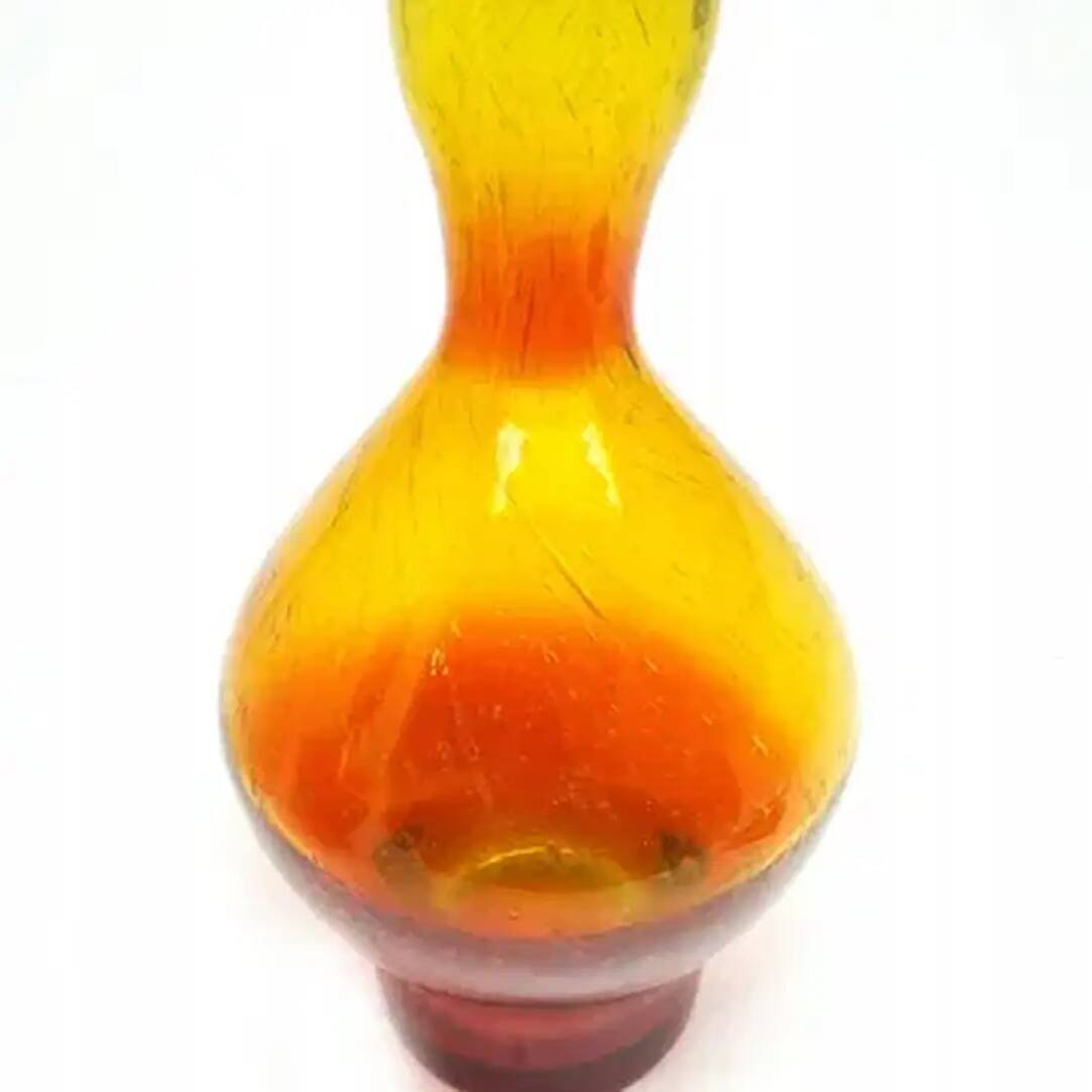 Bączek bottle, mid-century modern, glass, designed by Z. Horbowy, Poland, 1970s
