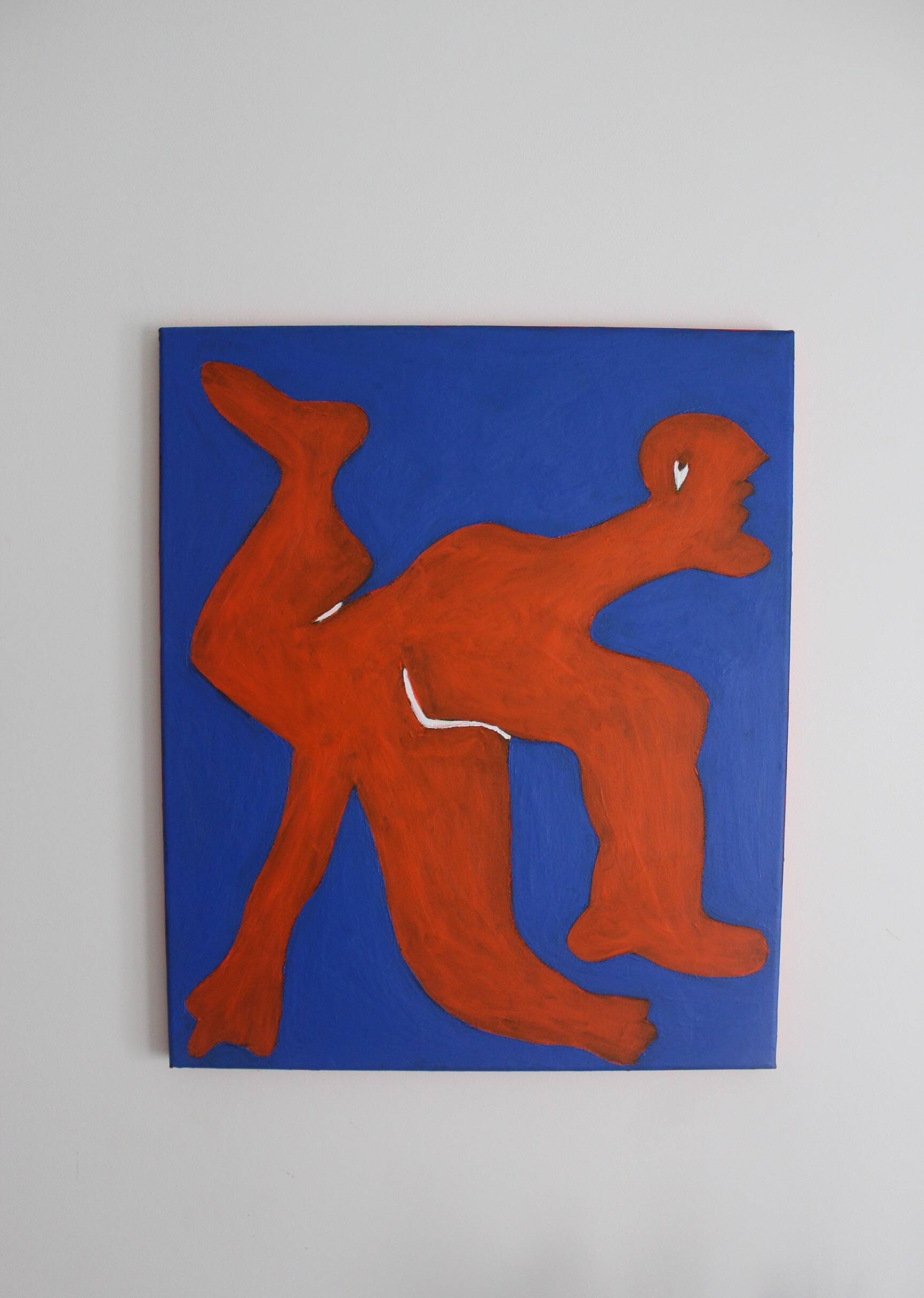 The Orange Man 55x45cm painting on stretched canvas by Bodasca
