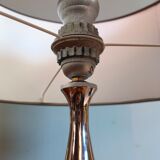 Lampe à poser en marbre rouge - style Barbier 1970