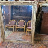 Golden mirror xixth period restoration 132×110cms