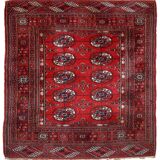 Vintage carpet Turkmen Tekke handmade 109cm