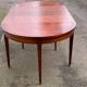 19th-century wooden extendable console table with 3 extensions.