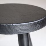 Tabouret de "berger" massive pine France 1960