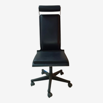 Height-adjustable office chair with caster