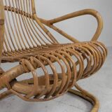 Bamboo armchair by Tito Agnoli, 1960s