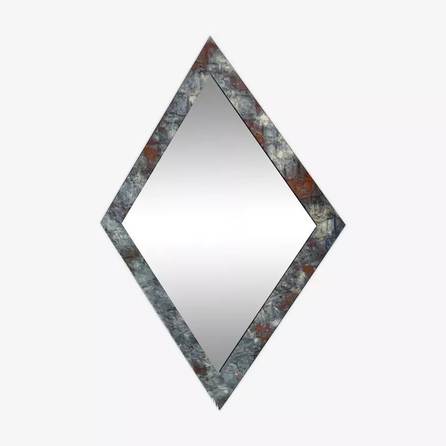 Vintage art deco beveled mirror