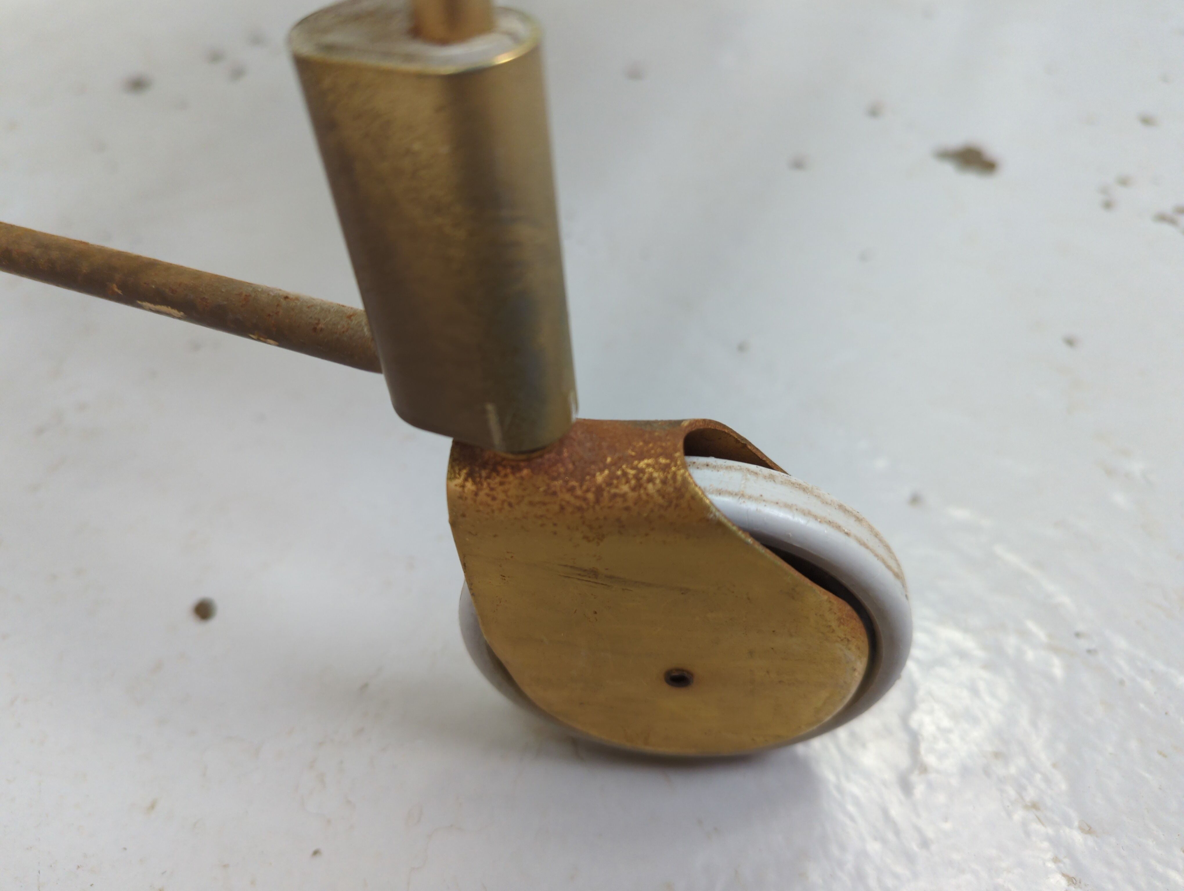 Vintage golden and plexi folding dessert circa 60s