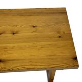 Vintage Scandinavian modern pinewood bench from the 1960's