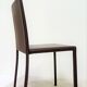 Series of 4 Italian leather chairs