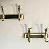 Pair of golden 60s patères